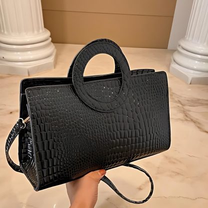 Fashion Crocodile Pattern Women's Handbag - Image 2